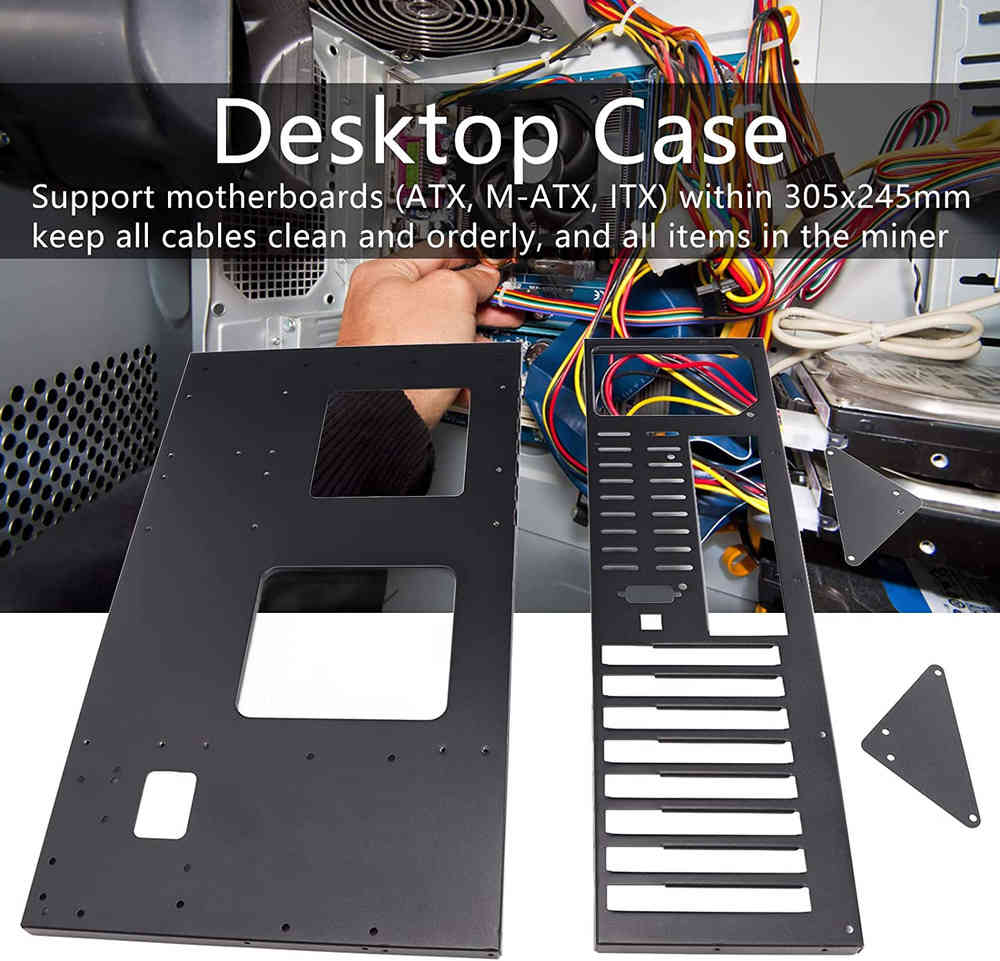MK 01 DIY Computer Case, ATX Open Chassis Rack for ATX/M-ATX/ITX Motherboards
