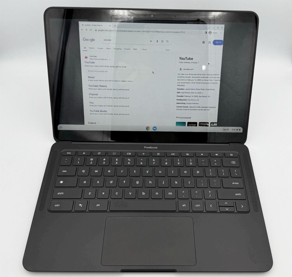 Google Pixelbook Go 13.3 Full HD Laptop with Intel Core m3, 8GB RAM, 64GB SSD