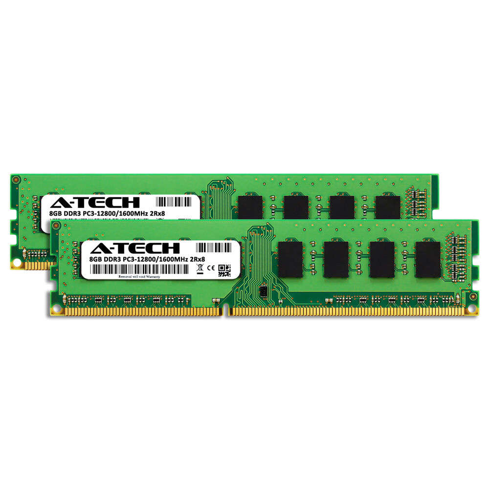 A-Tech 16GB (2x8GB) PC3-12800 DDR3 1600 MHz Desktop Memory RAM