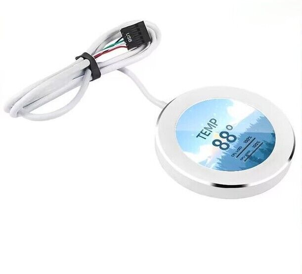 2.8 Inch IPS USB Dynamic Round Monitor for DIY PC Case Secondary LCD Display