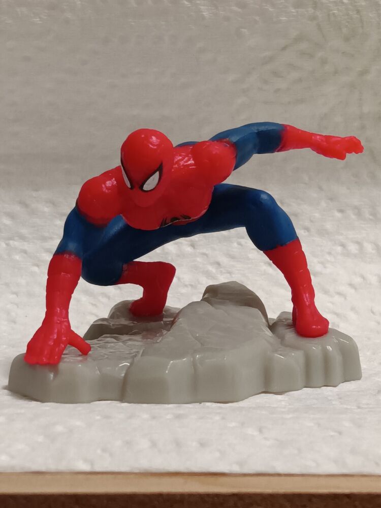 Spiderman Mini Figurines Complete Set Of (6) Pcs Loose Pcs