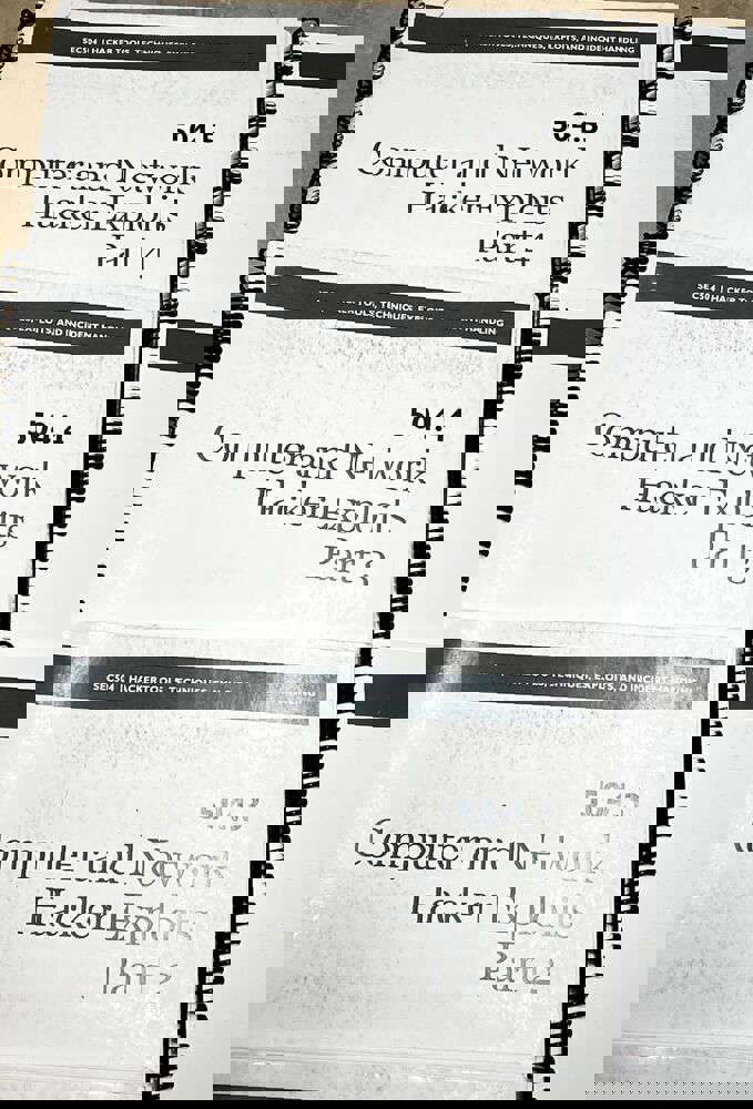 SANS SEC504 2017 Complete Set of (10) Books on Computer Network & Hacker Exploits