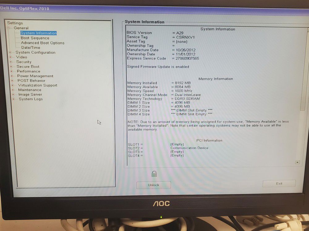 Vintage Gaming Dell Optiplex 7010 with 8GB RAM and 3.2GHz Intel Core i5 Processor