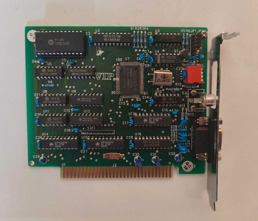 Yamaha V6355D-F 8-bit ISA MGA CGA Video Graphics Card - New Old Stock