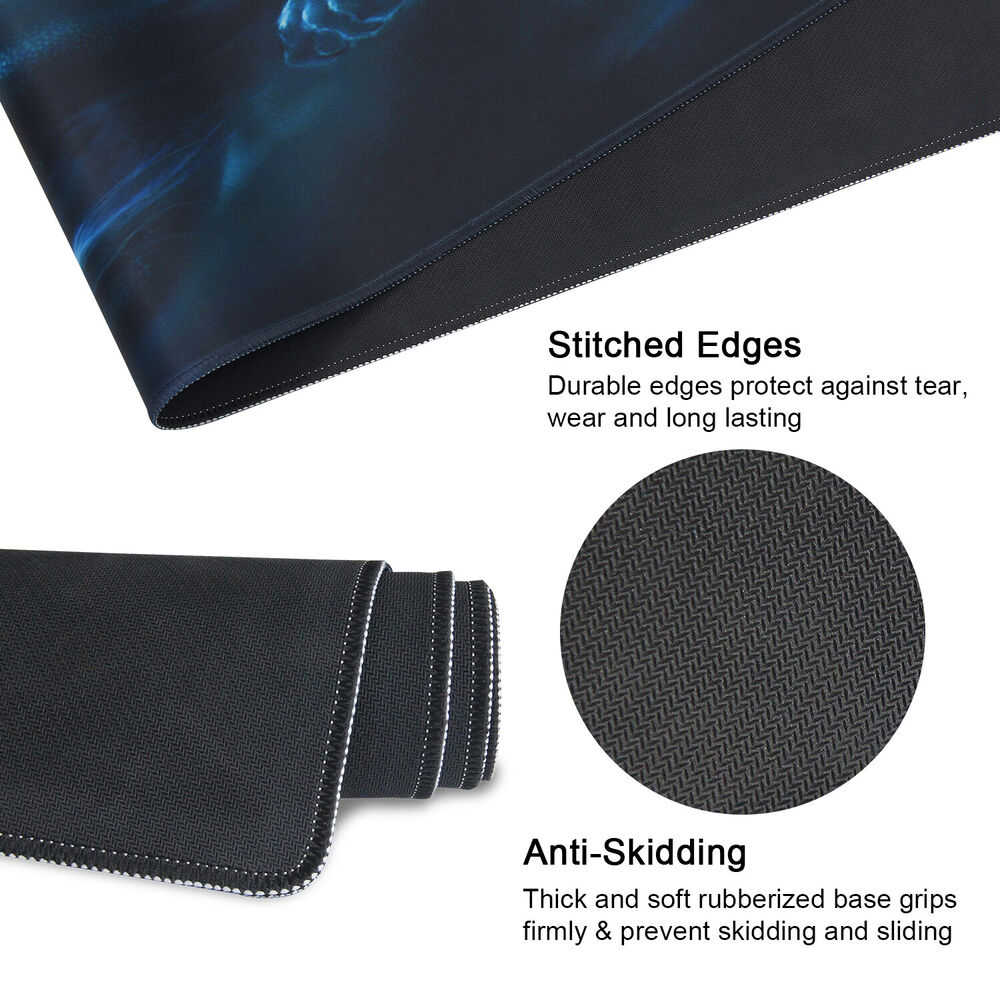 XXL Extra Large Extended Heavy Thick Gaming Desk Mat 35.4 x 15.7 Inch Mouse Pad
