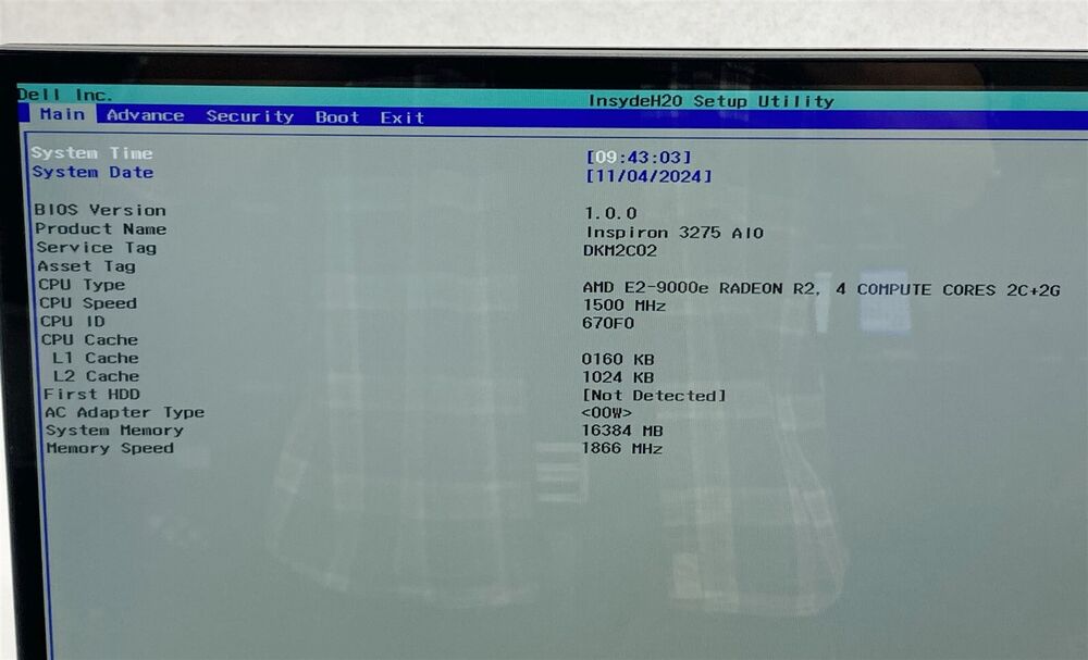 Dell Inspiron 3275 21.5 AIO Desktop with AMD E2-9000e Processor