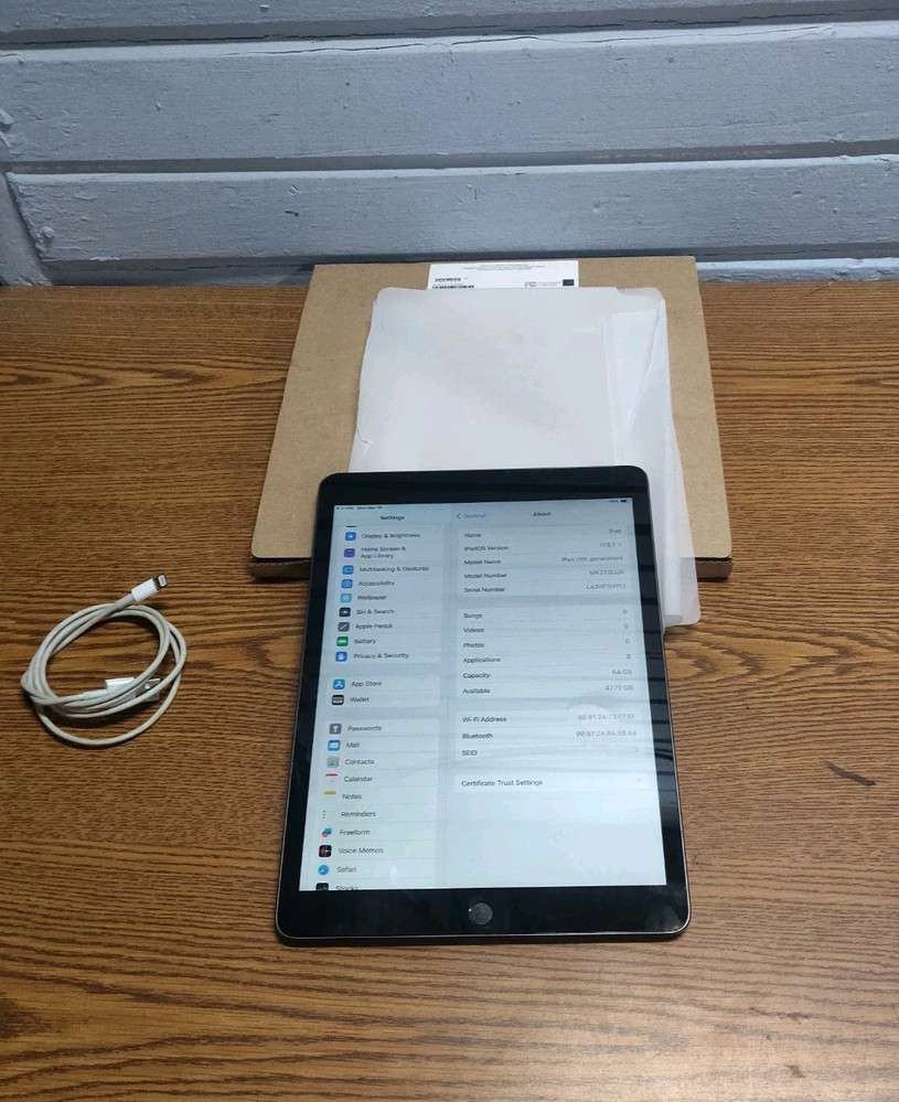 Apple 10.2 iPad 9th Generation 64GB Space Gray Wi-Fi Tablet