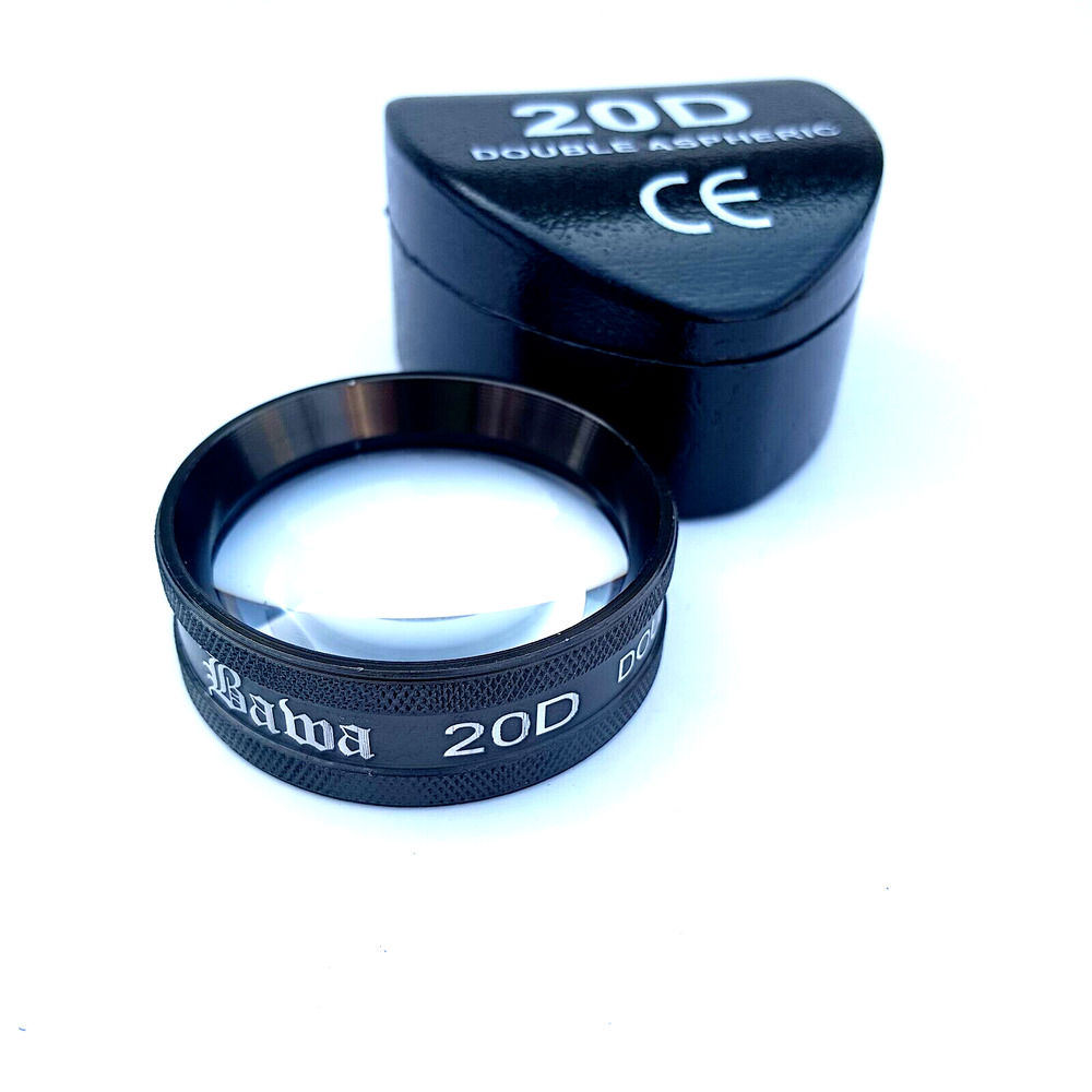 20D Double Aspheric Lens with Case for Ophthalmology and Optometry