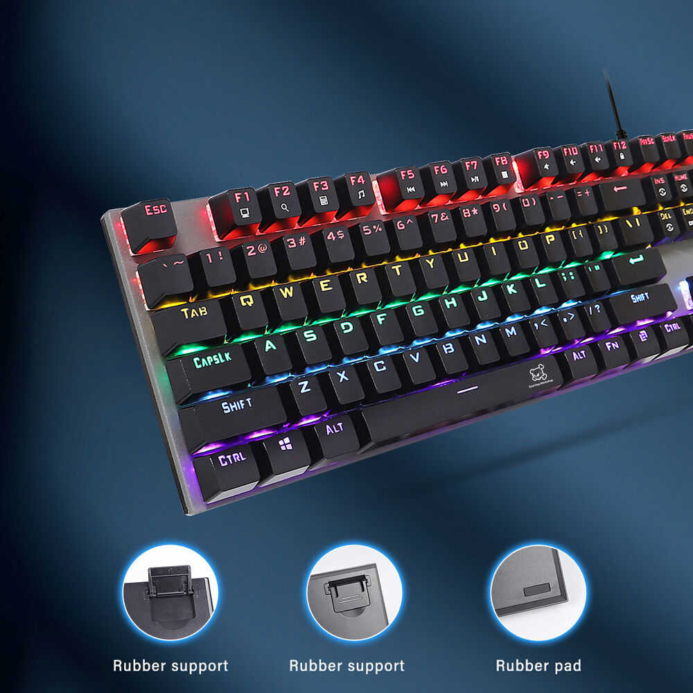 LED RGB Backlit Mechanical Gaming Keyboard