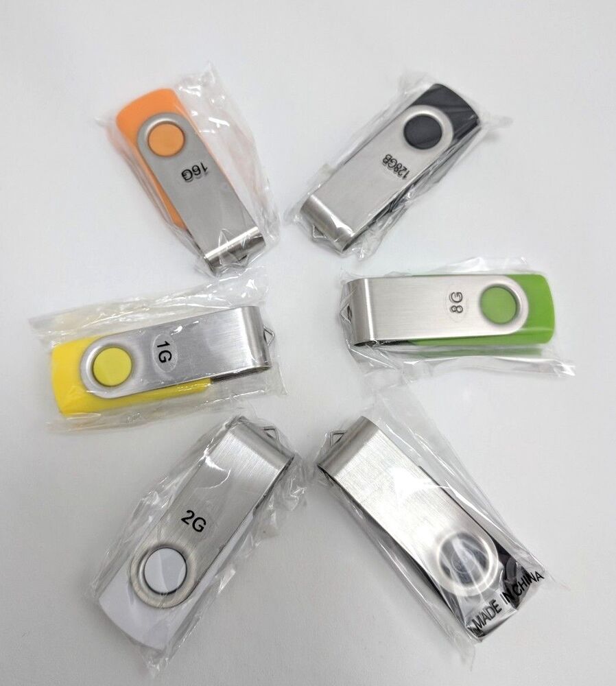 USB Flash Drive - Swivel 2.0 - FAT32 Formatted for Multimedia, TV, Xbox, PC, MAC