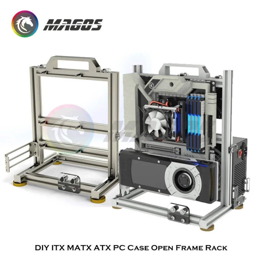 DIY Gamer Cabinet ITX MATX ATX Chassis - Open Case Study for MOD Water Cooling