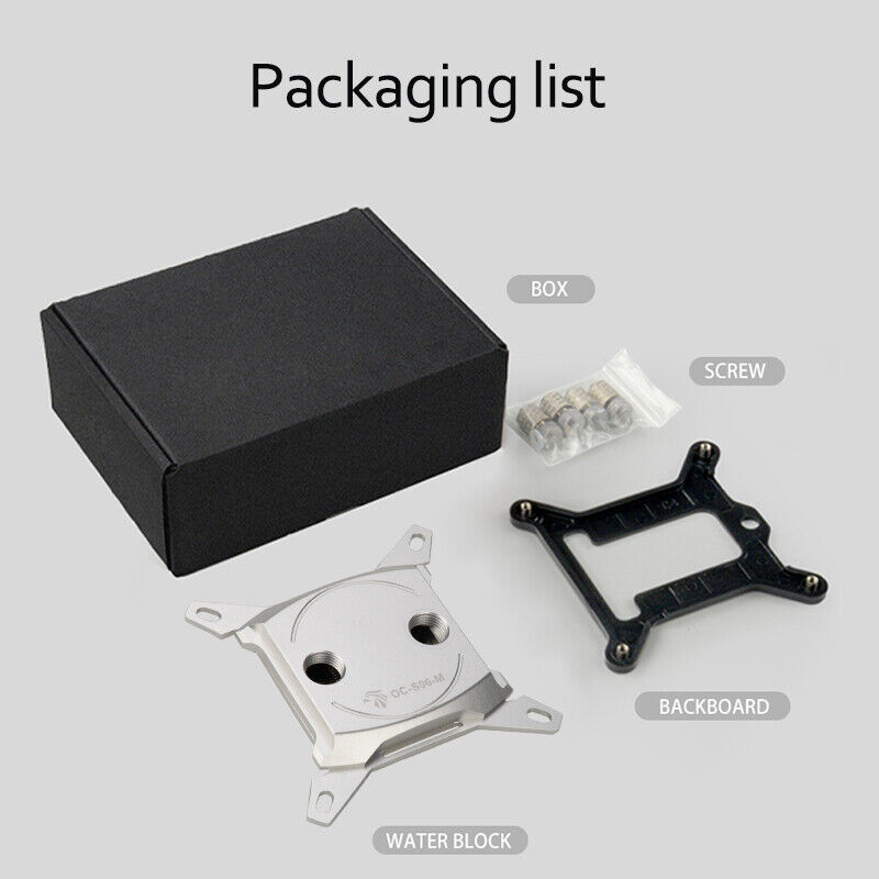 OCOCOO CPU Block for INTEL Platform - High-Performance Water Cooling DIY System