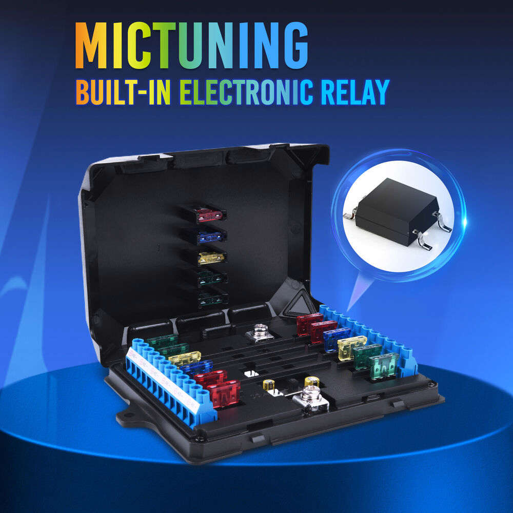 MICTUNING P1B RGB 12 Gang Switch Panel with Momentary Strobe Flash