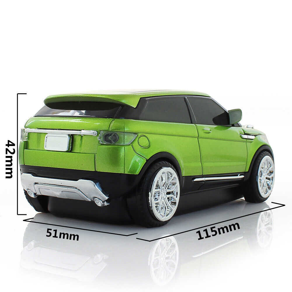 Optical Sports Car LED Headlights Wireless Mouse