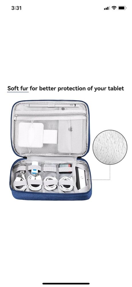 7.9 Inch Tablet Travel Organizer Pouch - Durable and Stylish