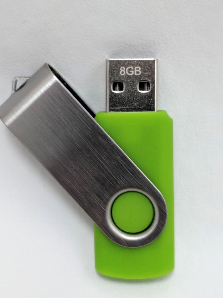 USB Flash Drive - Swivel 2.0 - FAT32 Formatted for Multimedia, TV, Xbox, PC, MAC
