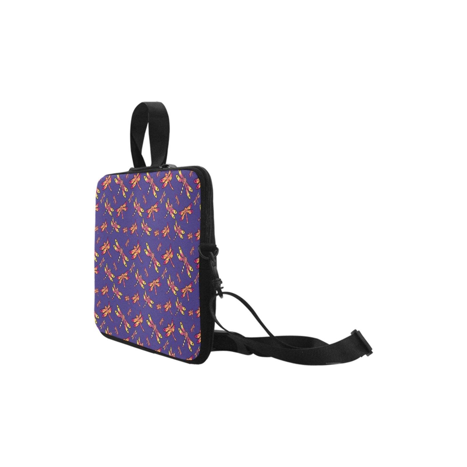 Vibrant Dragonfly Design Lightweight Neoprene Laptop Handbag