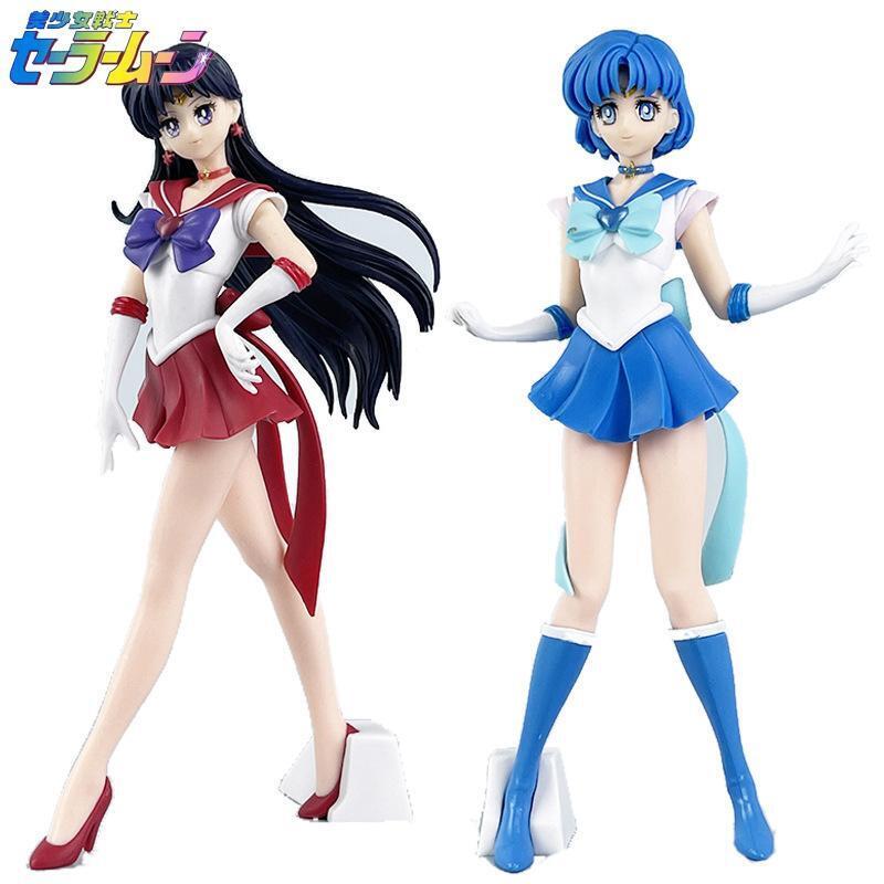 Hino Rei & Mizuno Ami Sailor Moon Anime PVC Figure