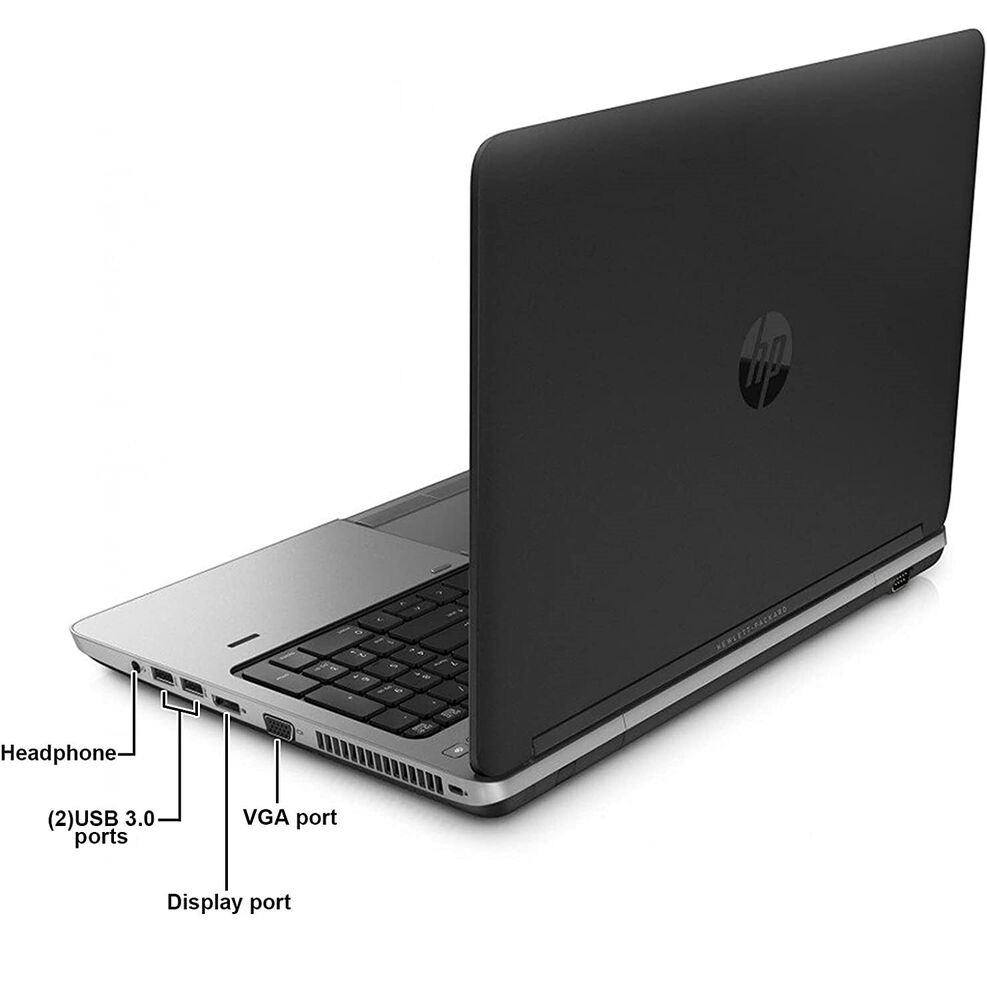 HP ProBook 15.6 Laptop - Intel i5, 16GB RAM, 512GB SSD, Windows 10