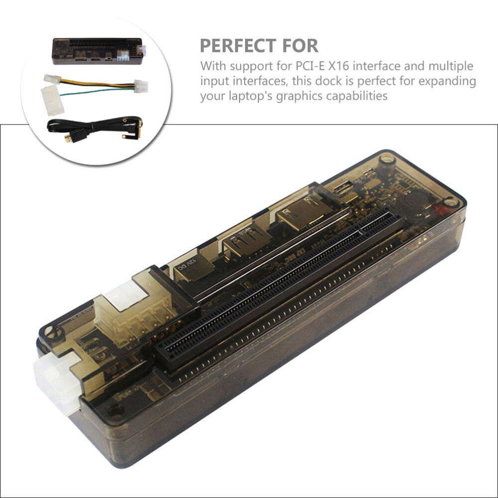 PCI-E External Graphics Card Docking Station for Laptops