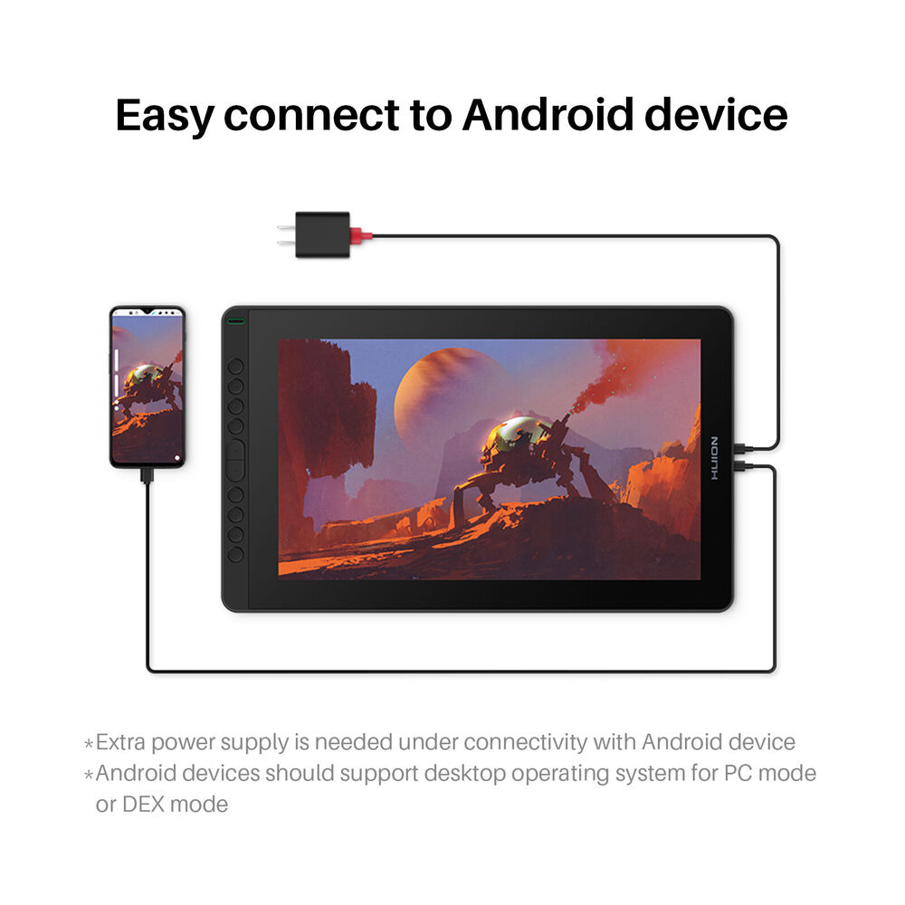 HUION Kamvas 16 2021 Version Graphics Tablet with Tilt Feature