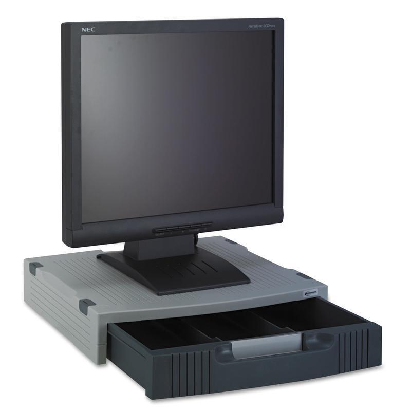 Adjustable Monitor Stand Storage Drawer with Nonskid Feet