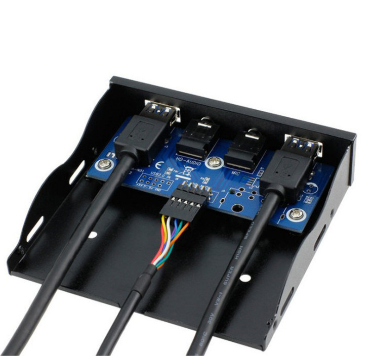 Metal USB 3.0 2-Port Hub with HD Audio Output