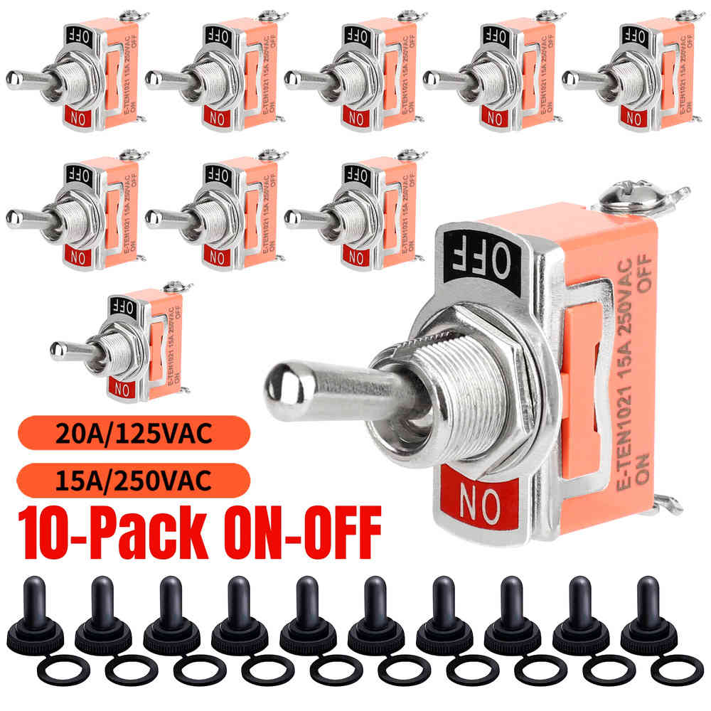 10x Waterproof Heavy Duty Toggle Switch for Car and Boat Applications