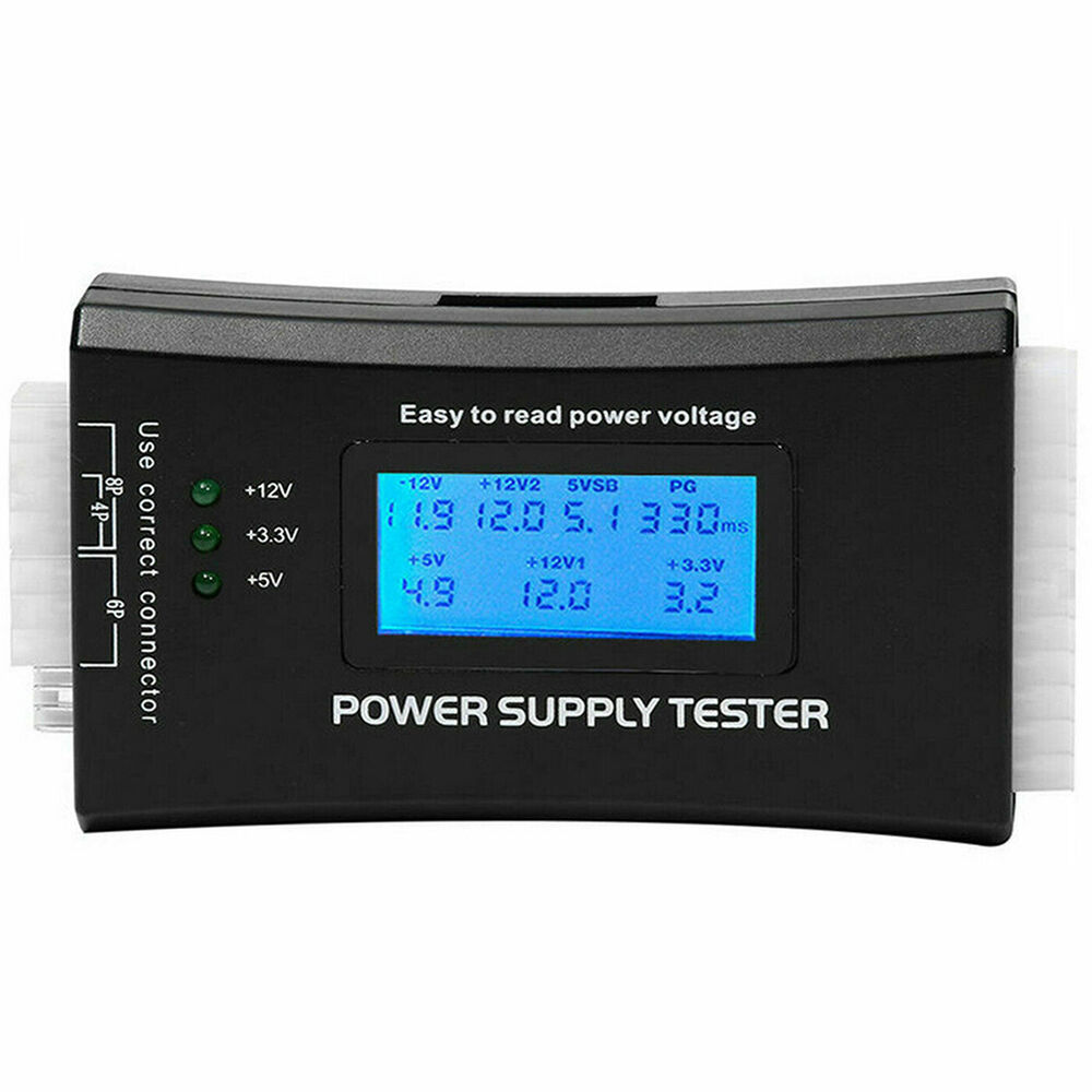 20+4 Pin LCD Power Supply Tester for Various PC Components