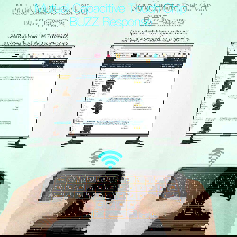 2.4G Backlight Keyboard Air Mouse Remote for Android Smart TV Box