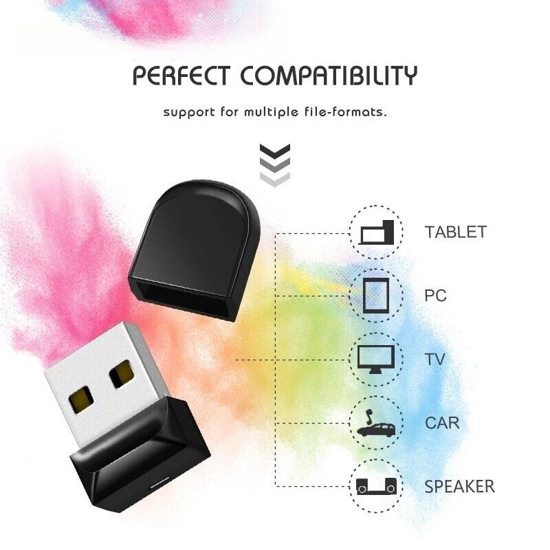 2 Packs Small Mini USB 2.0 256GB USB Flash Pen Drive U Disk Memory Disks Drive
