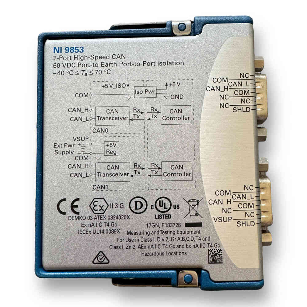 National Instruments NI 9853 C Series High Speed CAN Module