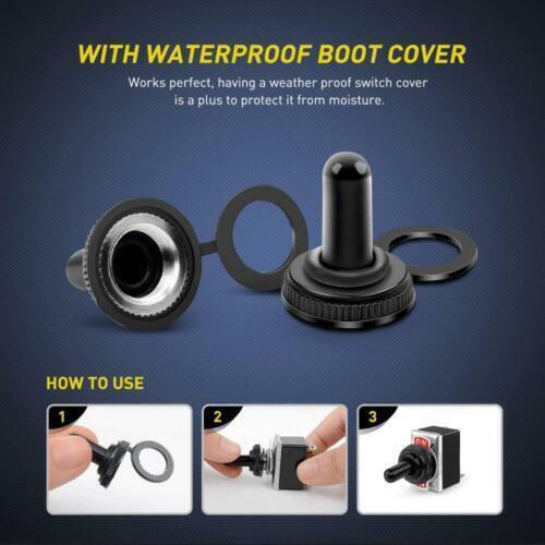5X Heavy Duty Waterproof Toggle Switch 15A 250V SPST