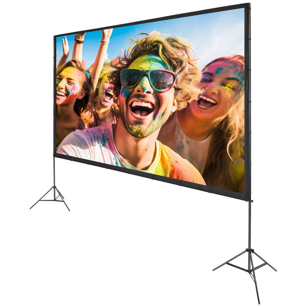 150 inch 16:9 4K 1080 HD Projector Screen with Stand