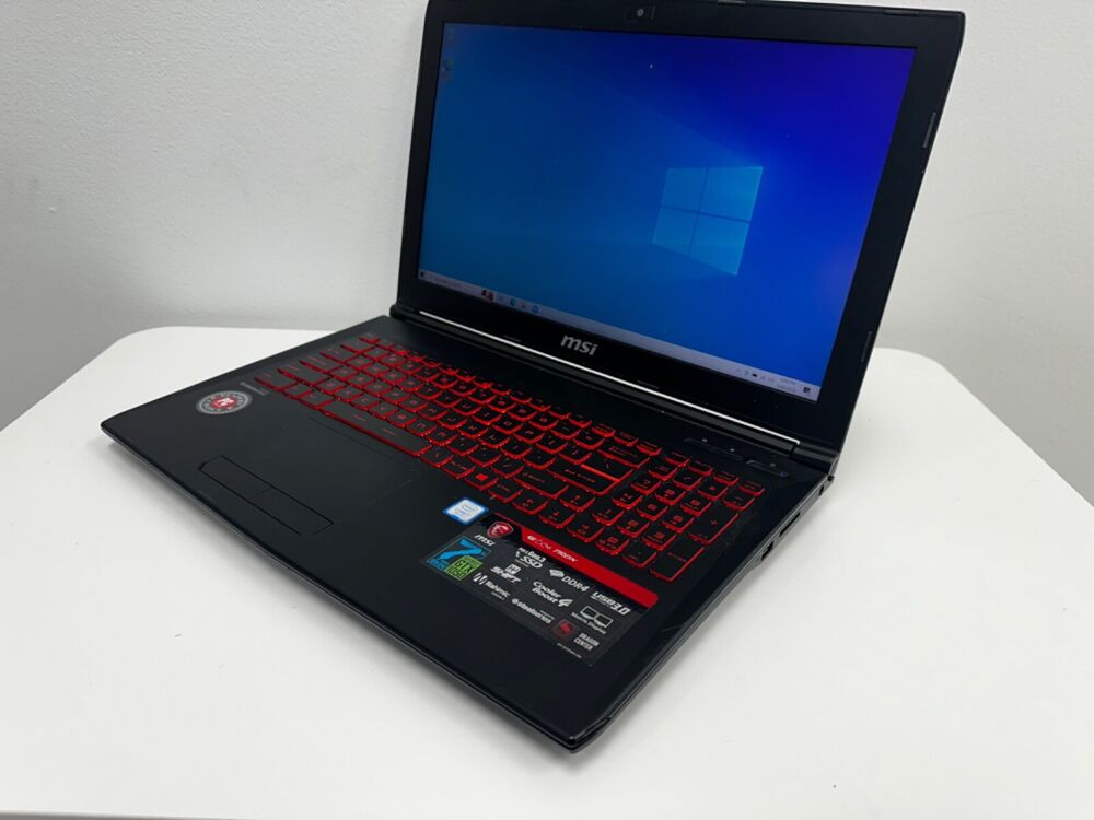 MSI GL62M Gaming Laptop - i7-7700HQ, GTX 1050, 8GB RAM, 128GB SSD, 1TB HDD