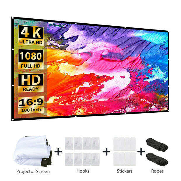 Portable Foldable Projector Screen for Outdoor and Home Cinema