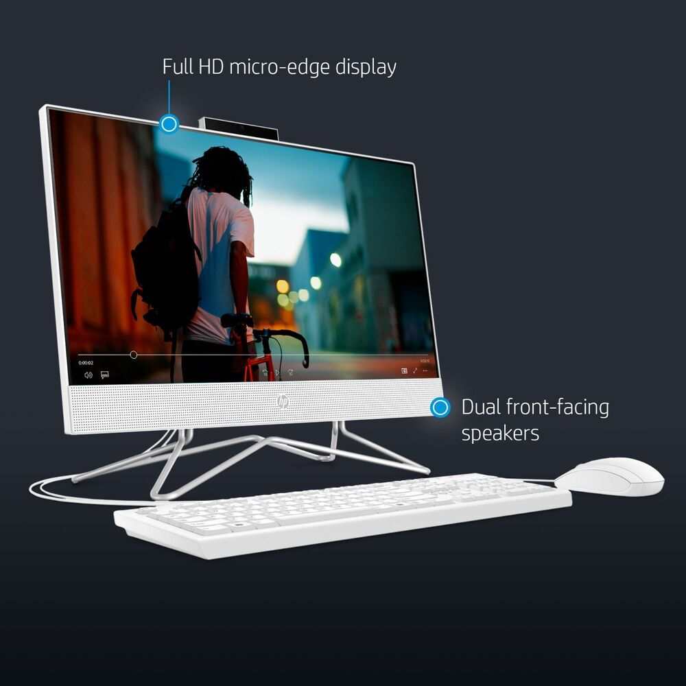 2024 HP All-In-One Desktop Computer, 21.5 Inch, Intel Celeron, 16GB RAM, 1TB SSD, Windows 11 Pro
