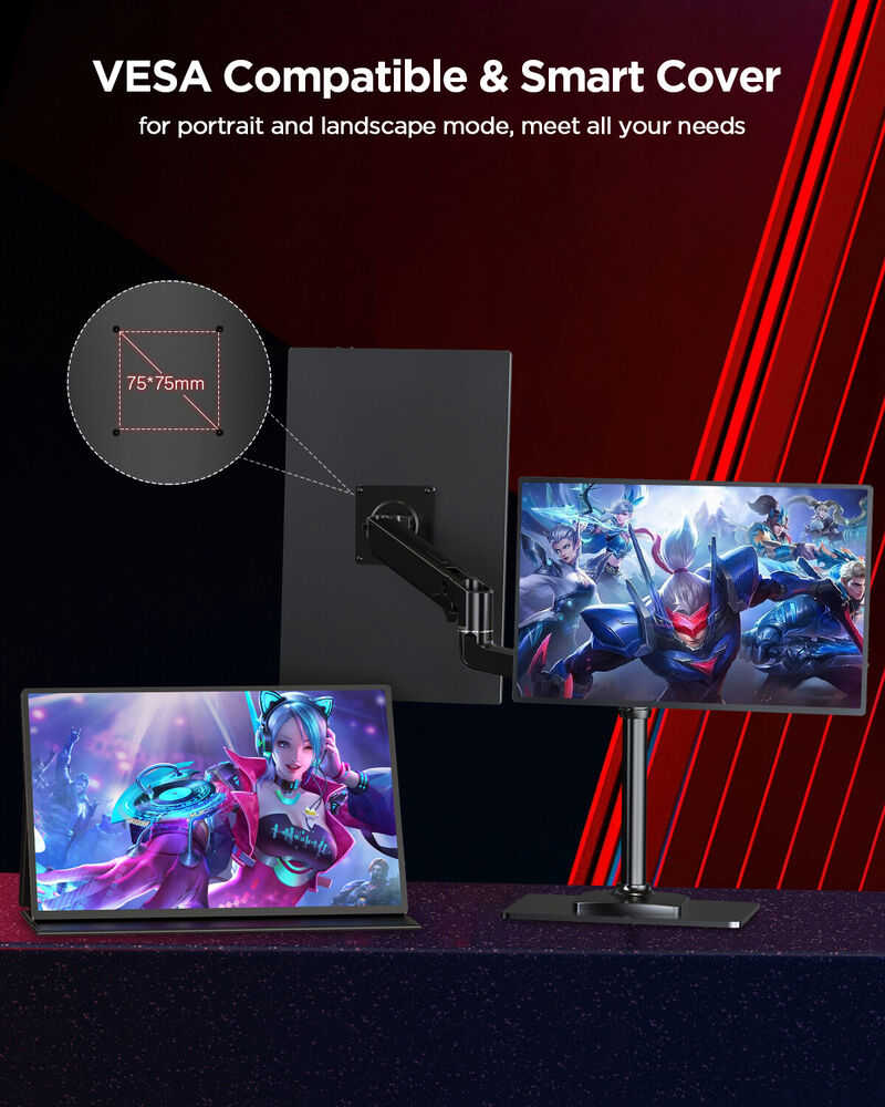 UPERFECT 2K 144Hz Portable Gaming Monitor 16.0 Inch with 2560*1600 Resolution