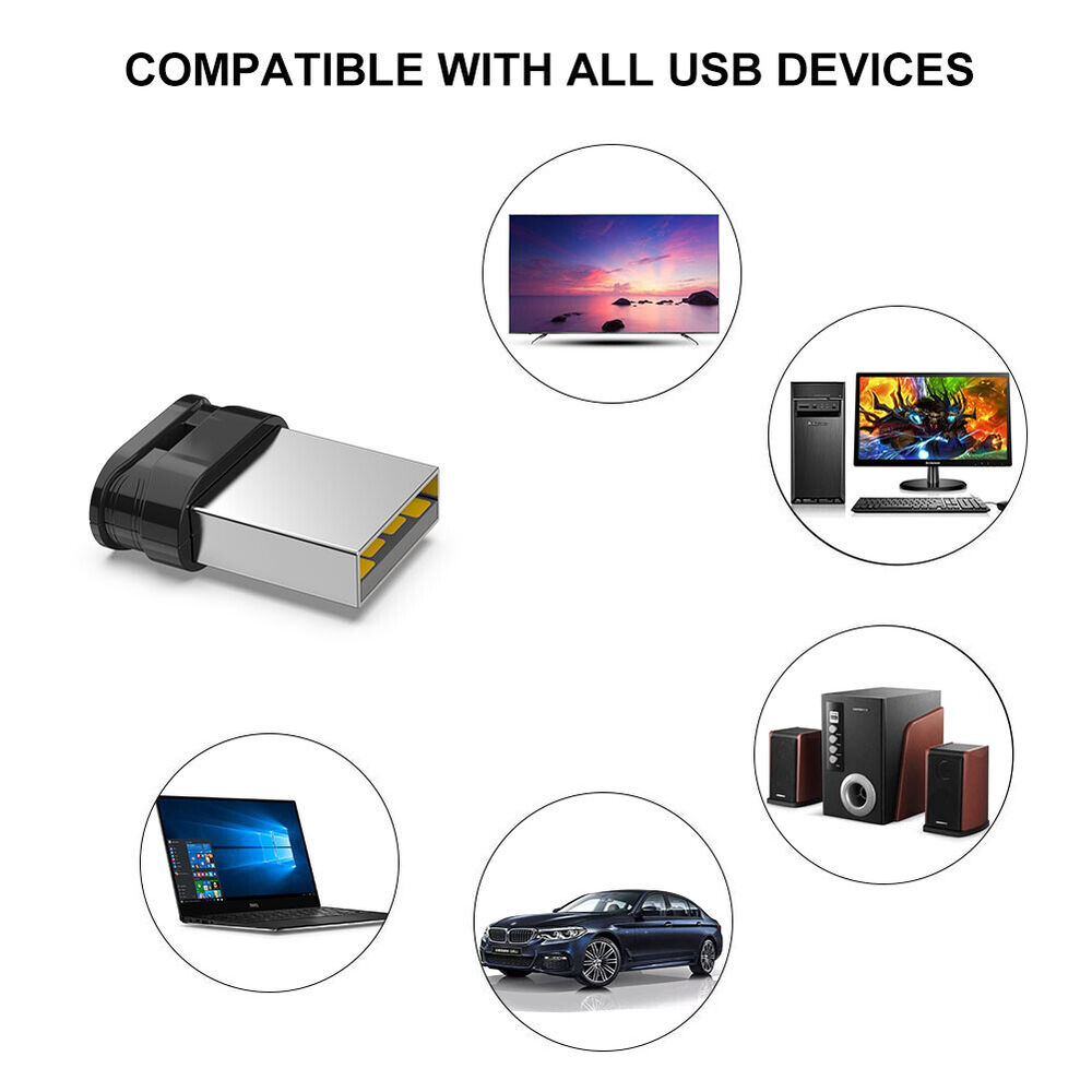 2Pack Small Mini USB 2.0 32GB 64GB Flash Drive Pen Drive Memory Disk