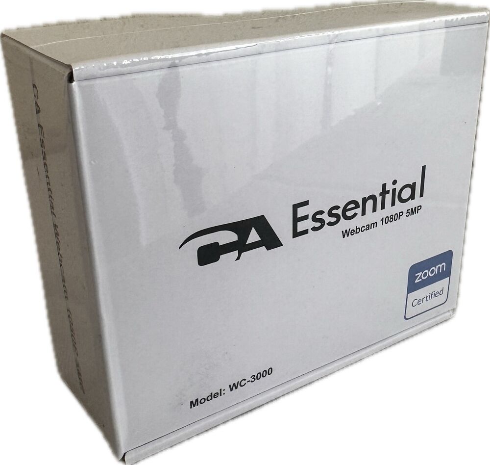 Cyber Acoustics Essential WC-3000 Webcam 1080P 5MP (Sealed/ New in Box)