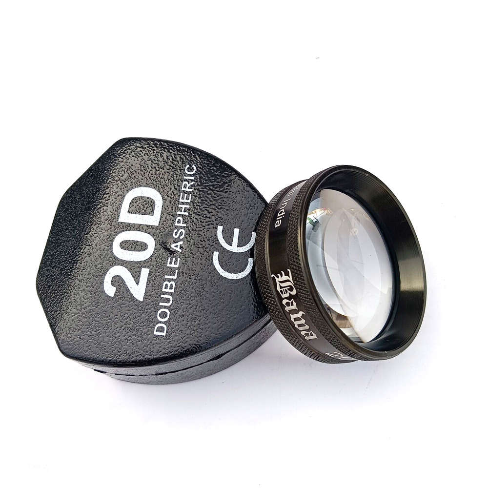 20D Double Aspheric Lens with Case for Ophthalmology and Optometry