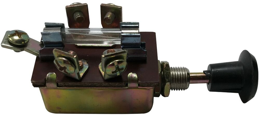Universal 3 Position Headlight Switch with Glass Fused 12V