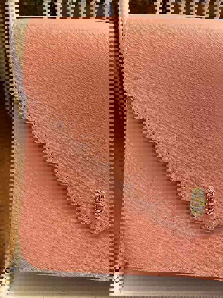 Go Getter Girl Laptop Bag Computer Harper Pink CrossBody Vegan Leather