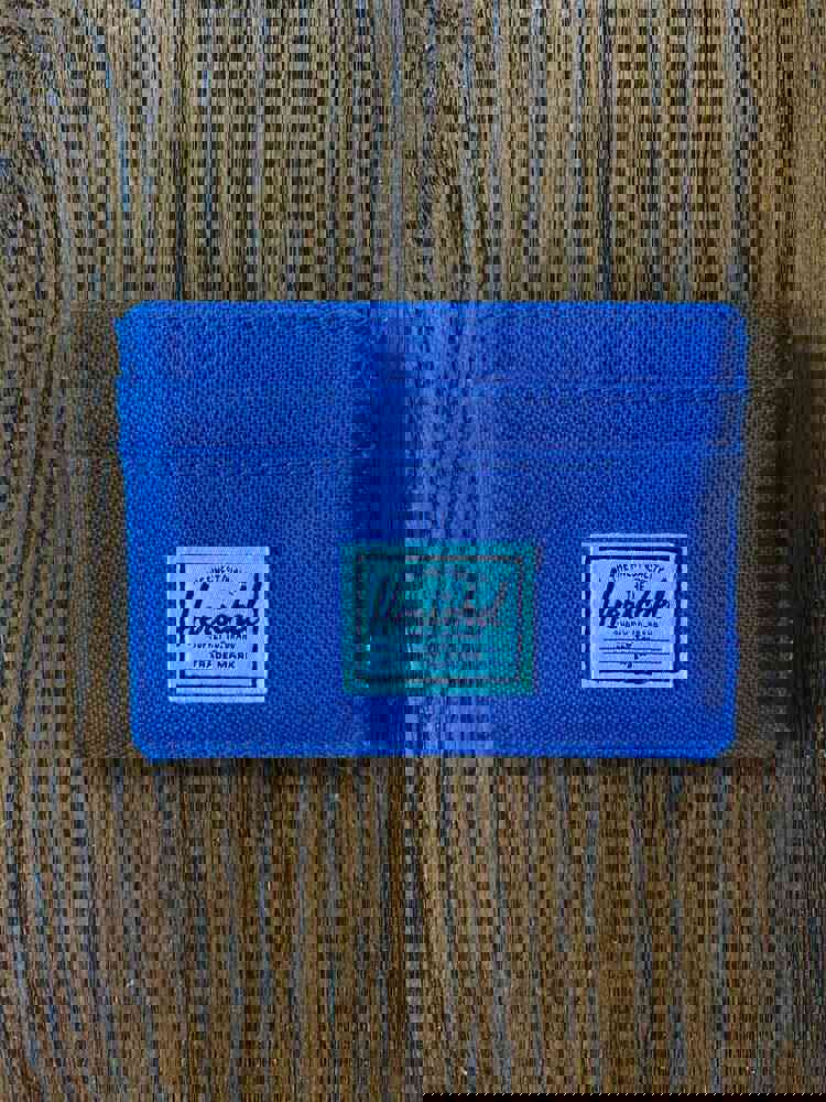 Pre-owned Blue Herschel Supply Co Tablet Case with Accessories Pouch & Credit Card Wallet