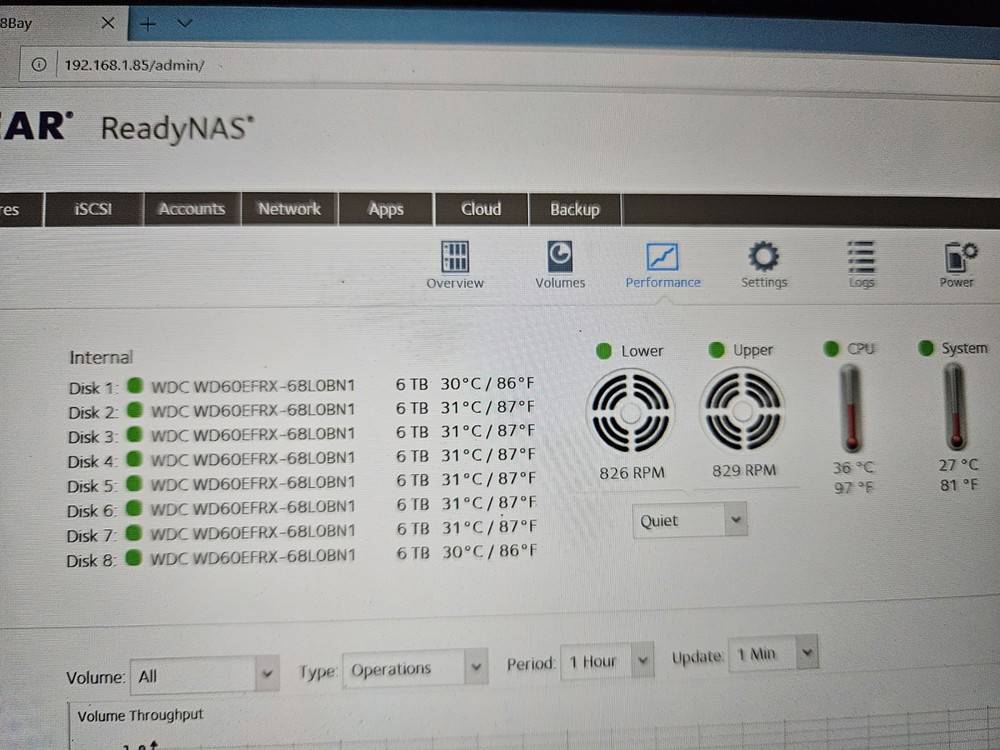 ReadyNAS Advanced 8 Bay Network Storage with 48TB Total Capacity