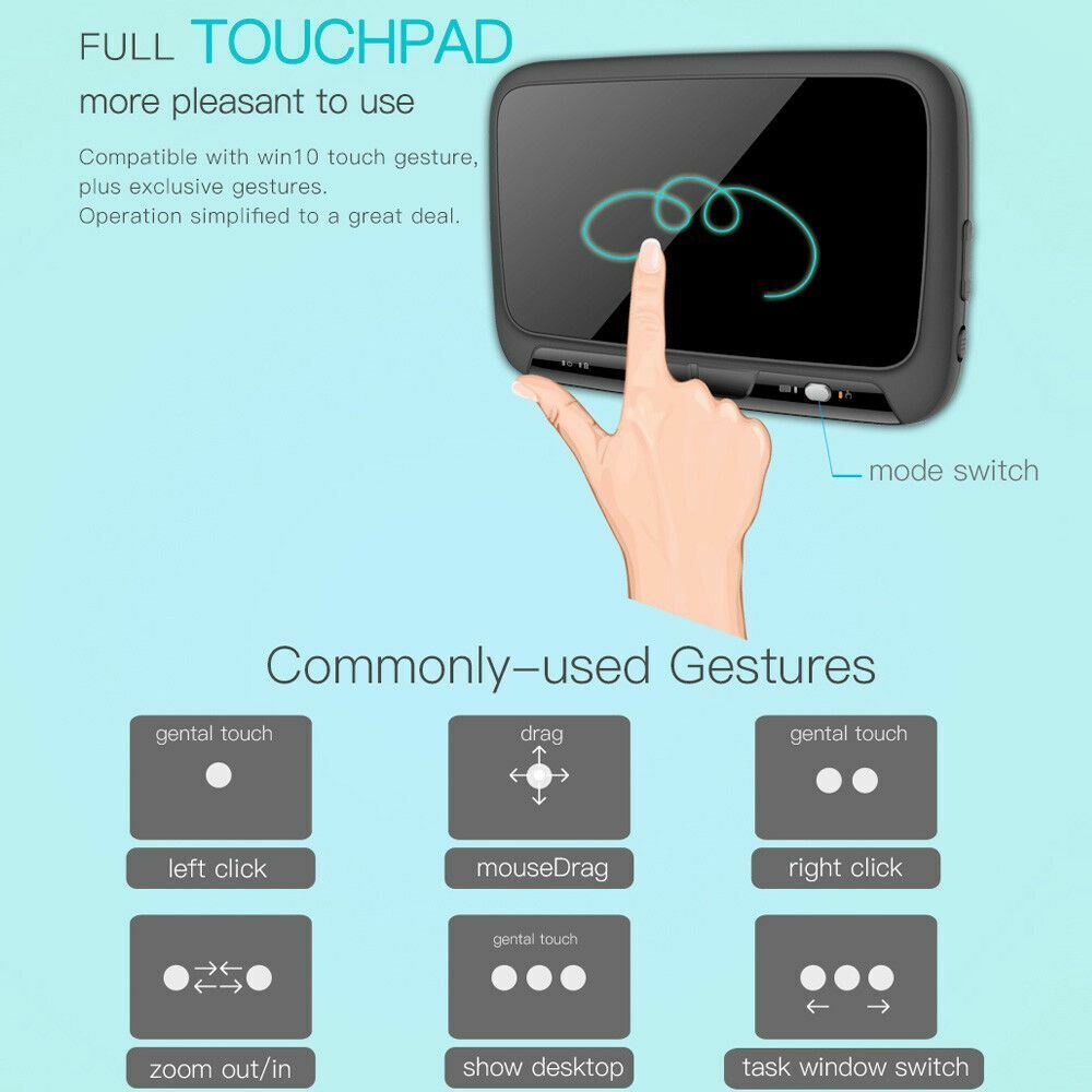 2.4G Backlight Keyboard Air Mouse Remote for Android Smart TV Box