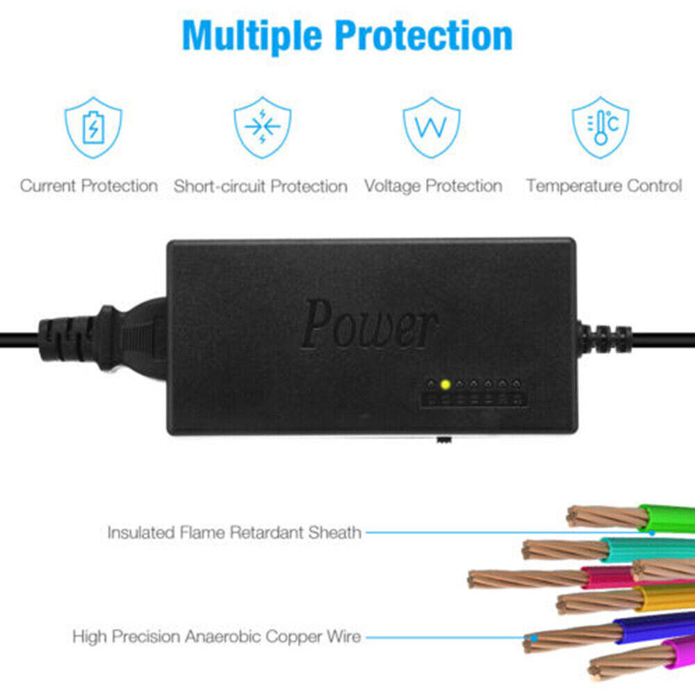 Universal 96W Laptop Power Supply Charger Adapter 12V-24V for Notebooks