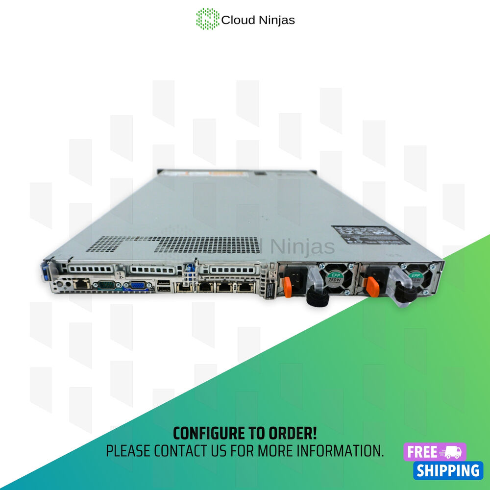 Dell PowerEdge R630 10 Bay SFF Server with 2x Xeon E5-2640V4, DDR4, SSD, RAID, and Rails