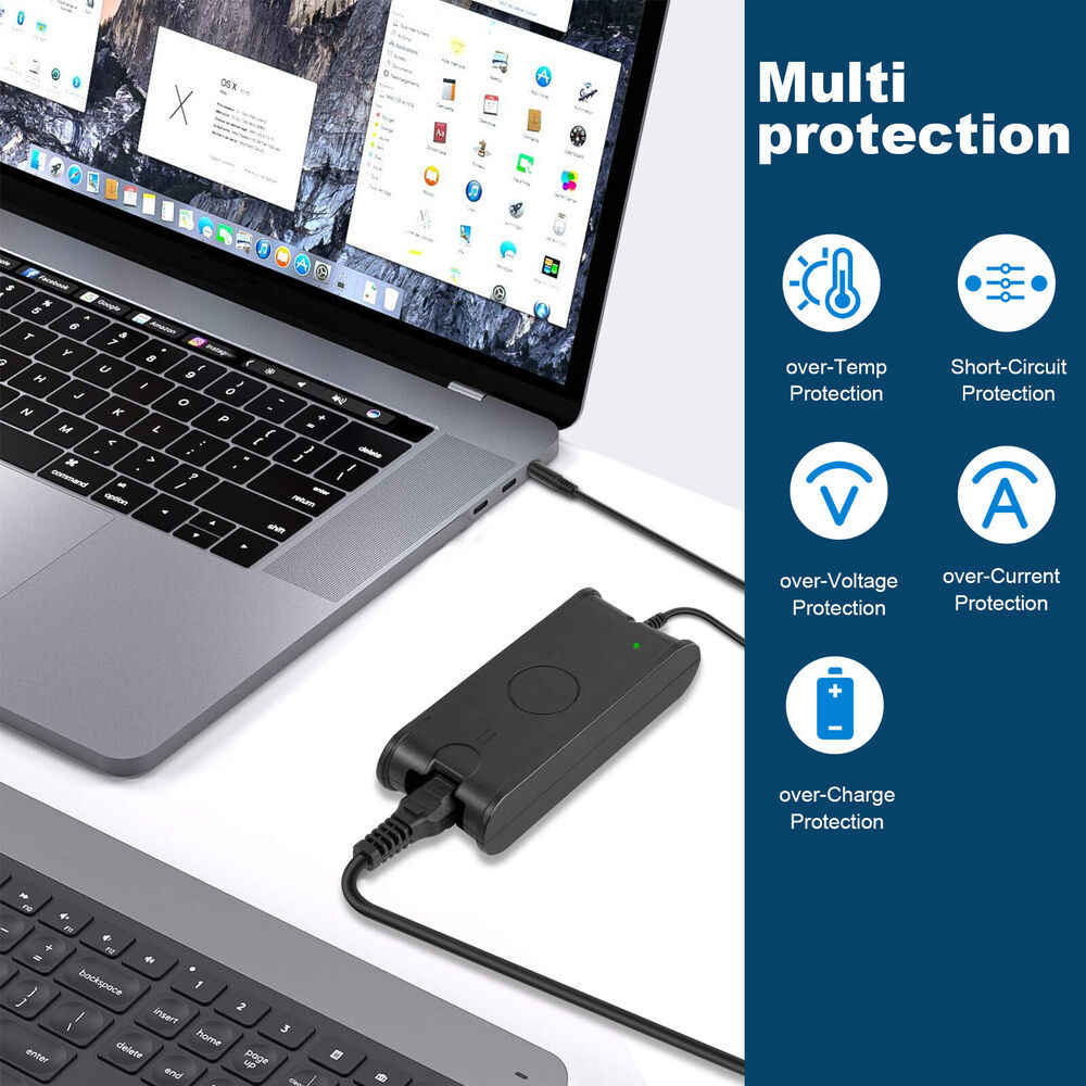 90W AC Adapter Charger for Dell Latitude E6400, E6410, E5450, E5470, E7240, E7280