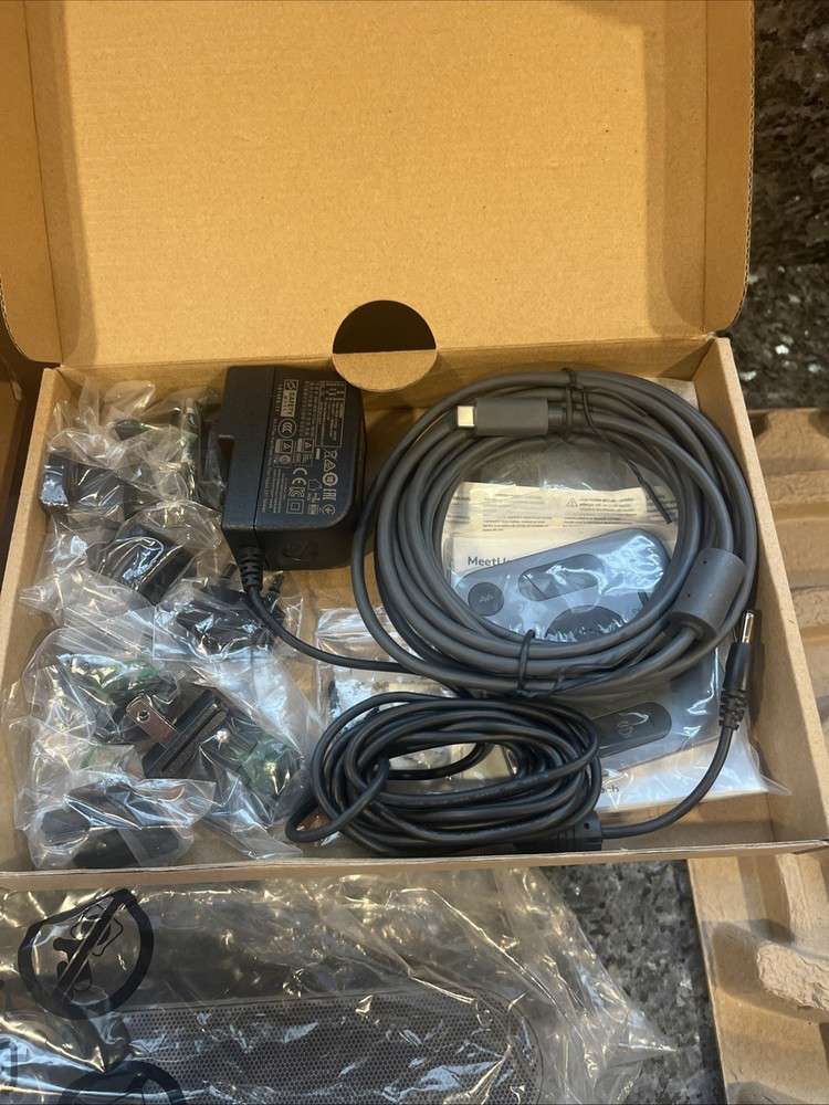 Logitech MeetUp V-R0007 Black Video Conference Camera with Remote and Accessories